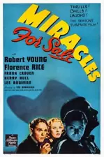 Miracles For Sale poster Frank Craven Florence Rice Robert Young 1939 OLD PHOTO