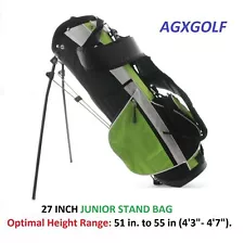 AGXGOLF JUNIOR SIZE GOLF STAND BAGS wDUAL STRAP + RAIN COVER: CHOOSE SIZE