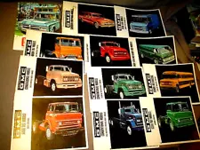 11 DIFFERENT VINTAGE GMC TRUCK DEALER SALES BROCHURES