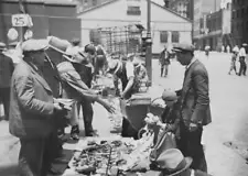 New York Flea Market 1933 Photo New Yorkers browsing the goods for sale at the