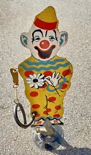 Vintage Retro Yellow Sprinkling Sam Clown Sprinkler