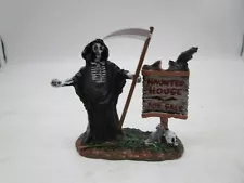 Lemax SPOOKY TOWN Collection *GRIM REAPER REALTOR: HAUNTED HOUSE FOR SALE* 3"