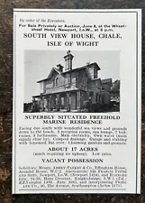 South View House - Chale - Isle of Wight For Sale - 1951 Press Cutting r448