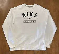 Nike Soccer Crewneck Sweatshirt Large White