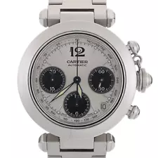 Cartier Pasha C Chronograph 2412 Automatic White Dial 37mm Unisex Watch