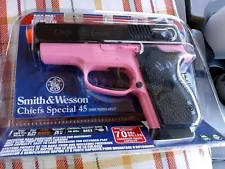 SMITH & WESSON CHIEFS SPECIAL 45 AIRSOFT GUN ~ SPRING PISTOL ~ PINK (RARE) NEW