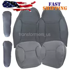 6PCS For 1992-1996 Ford Bronco Driver & Passenger Lower & Top Leather Seat Cover