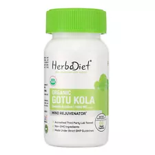 100% Organic Gotu Kola Leaf Centella Asiatica Capsules For Memory Brain Health