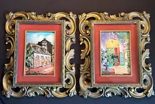 Pair of New Orleans Paintings by W. Watson Oil on Canvas - Lafitte's & Brulator