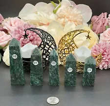 100% Donation Natural Dioptase points with Pyrite L@@K Free ship & Gift