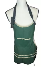 Crafting Apron Green 9 Pockets Over The Neck Buckles On And Off In Great Cond