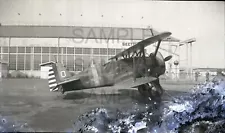 1930s BOEING P-12 MAIL PLANE, OAKLAND CA, 2.5x4.25 inch celluloid photo neg