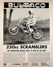 1965 Bultaco 250 Scramblers Production Racers - Vintage Motorcycle Ad