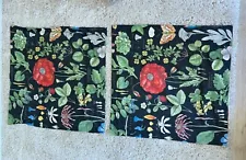 Pottery Barn botanical Euro shams - set of 2