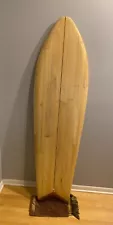 Handmade 6'1" Twin Fin Fish Balsa Surfboard by eWL Surfboards w/FCS fin boxes 