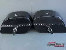 2006 - 2023 KAWASAKI VULCAN VN900 CLASSIC VIKING STUDDED SADDLEBAGS (For: 2008 Kawasaki Vulcan 900)