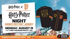 SF Giants SGA Harry Potter Hogwarts Jersey 8/19/2024 XL