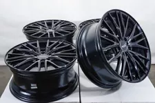 18" Wheels Rims Black 5x112 Mercedes C230 C280 Audi A3 A4 Mini Cooper VW Jetta