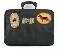 Vintage Schutzhund Club of NJ Briefcase w/ Provenance German Shepherd Patches