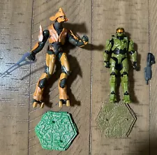 New ListingHalo UNSC World Of Halo ELITE WARLORD Figure W/Energy Sword Master Chief Lot