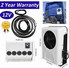 12V Split 12000BTU AC Air Conditioner Truck Bus Caravan Fit Save Cab Semi Space