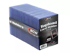 1 Case of 1000 BCW 3X4 Top Loaders for Standard Sized Cards| 10x 100 Counts