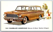 1961 Rambler American Deluxe 2-Door Station Wagon~Gold w/White Top~6 Cylinder