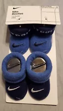 *** NIKE *** BABY BOOTIES ~ NEWBORN 0 - 6 MONTHS - 2 PAIR ~ NEW