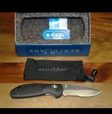 Benchmade Mini Griptilian 555-S30V AXIS 2.91" CPM-S30V Blade - Black GFN Handle