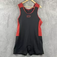 SBD Powerlifting Singlet Black Red Mens 3XL One Piece Weightlifting Suit