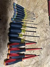 Klein And Milwaukee Electrician Screwdrivers