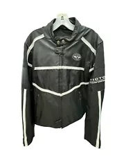 Victory Motorcycle USA Leather Jacket Medium Black 100% Leather Polyester Lined