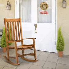 68.5*86*115CM Square Wooden Rocking Chair Original Color