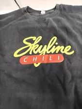 Skyline Chili Logo Sweatshirt Large Black