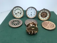 Four French Clock Movements For Spares Only Sold As Seen Untested Useful Items