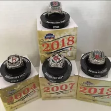 Boston Red Sox World Series Ring Replica SGA Fenway Park 04,07,13&18 4 NEW Rings