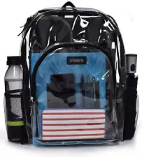 Heavy Duty Clear Backpack, Stadium Approved Transparent Design, Quick Access ...