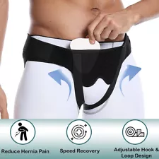 Hernia Support Double Inguinal Groin Hernia Belt Pain Relief Truss Brace Unisex