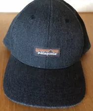 Patagonia Snapback Cap Adults OSFA Worn Wear 55% Hemp Adjustable Hat Charcoal