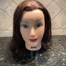 Debra Manikin Cosmetology Mannequin Head Real Human Hair In Excellent Condition