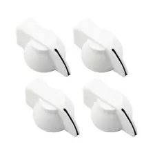 Chicken Head Knobs Vintage-Style for Guitar Knobs Amps 6mm – White