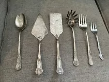 Vintage Silver Plate Serving Pieces Set Of 6