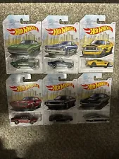 2019 Hot Wheels Detroit Muscle Complete Set of 6 Walmart Exclusive Brand New