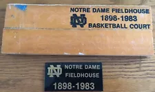 Notre Dame- Basketball Memorabilia- Plank From Original Basketball Court!