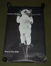 Vintage poster- 1970's- cat- Hang in there, baby - still sealed