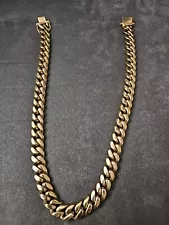 18K Gold Plated Heavy 20" Chain