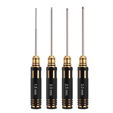 4p 1.5-3.0mm Screwdrivers Hex Screw Driver Tools 4 In 1 For RC FPV Heli Car