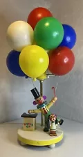 Vintage Dolly Toy Clown Balloon Vendor Nursery Lamp with Night Lite Working