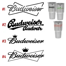 Vinyl Decal Sticker Budweiser Logo Vine Tumbler Cup Car Truck Window Mirror Art