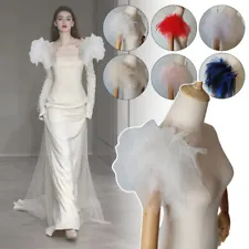 Removable Wedding Sleeves Tulle Detachable Womens Arm Sleeves for Wedding Dress